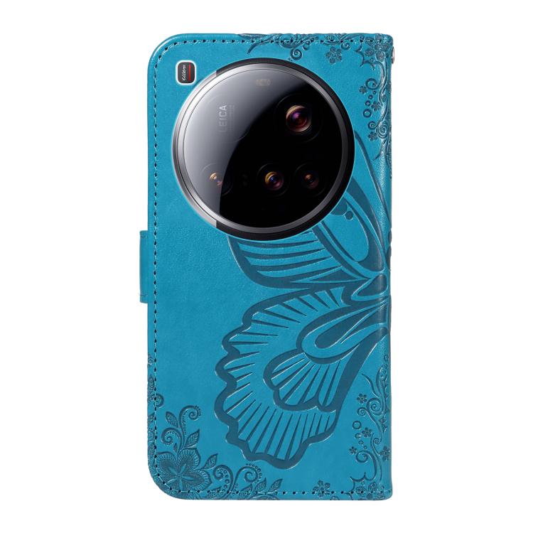 For Xiaomi 15 Ultra 5G Global Swallowtail Butterfly Embossed Leather Phone Case