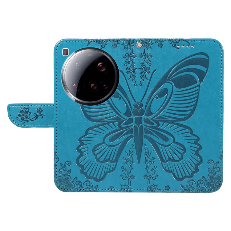 For Xiaomi 15 Ultra 5G Global Swallowtail Butterfly Embossed Leather Phone Case