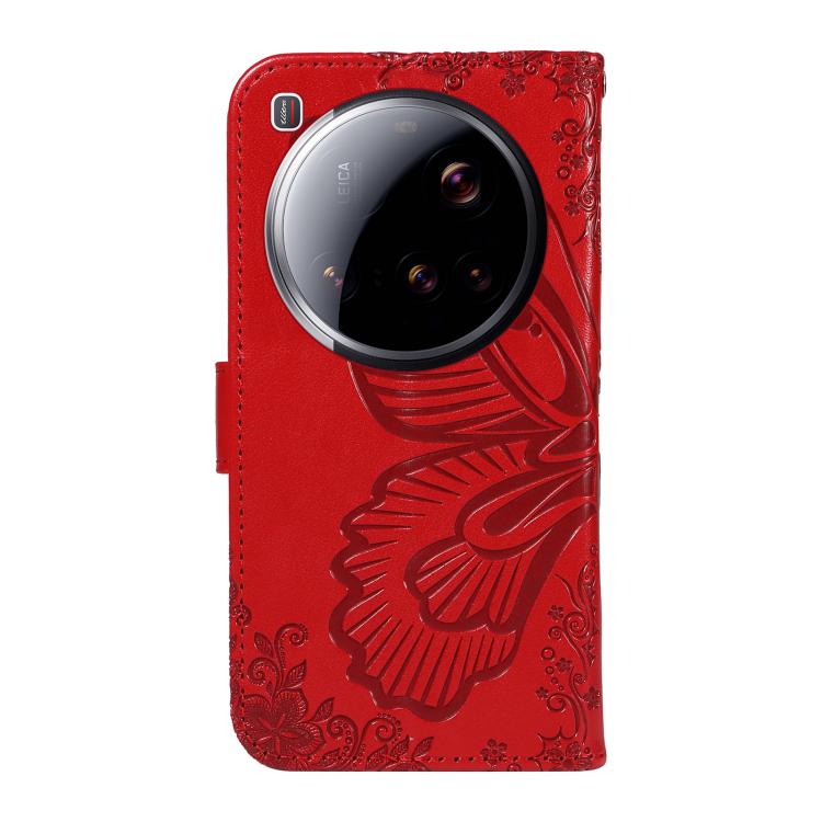 For Xiaomi 15 Ultra 5G Global Swallowtail Butterfly Embossed Leather Phone Case