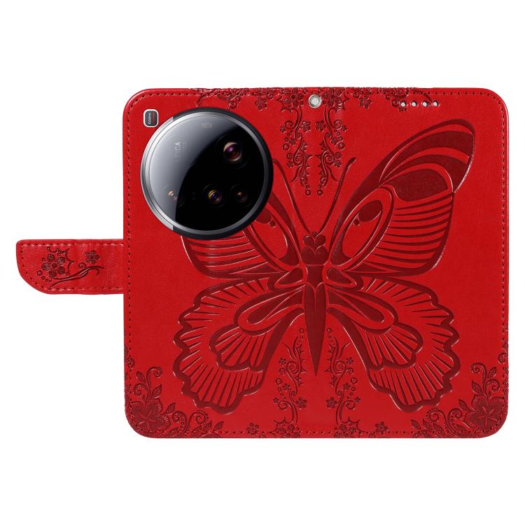 For Xiaomi 15 Ultra 5G Global Swallowtail Butterfly Embossed Leather Phone Case