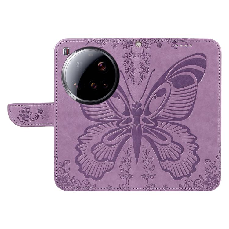 For Xiaomi 15 Ultra 5G Global Swallowtail Butterfly Embossed Leather Phone Case
