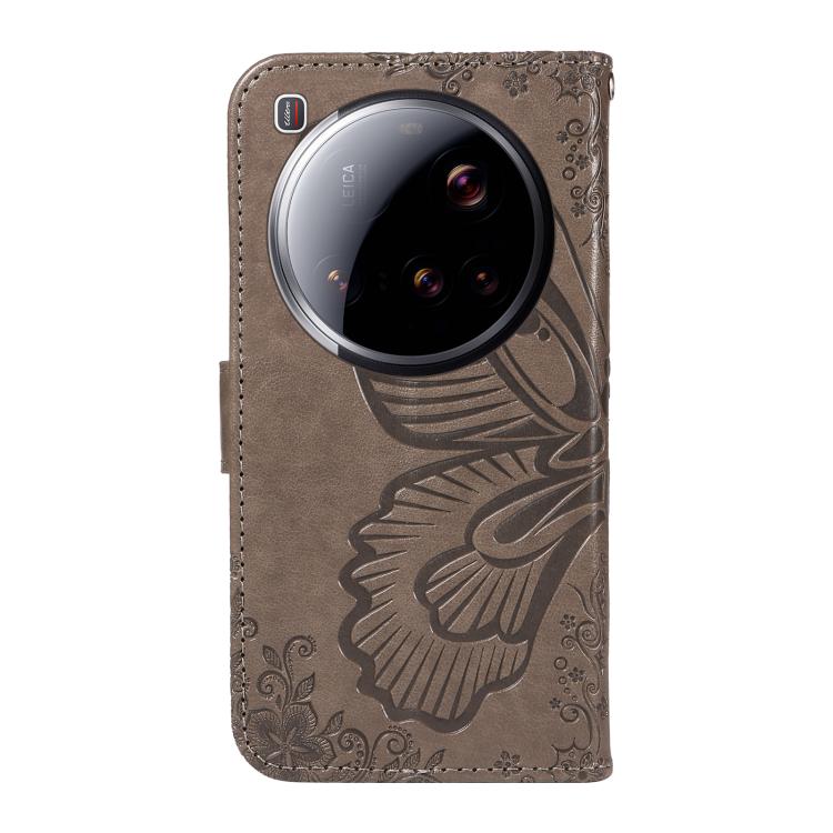 For Xiaomi 15 Ultra 5G Global Swallowtail Butterfly Embossed Leather Phone Case