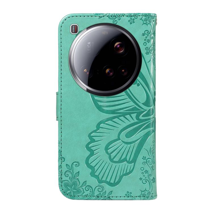 For Xiaomi 15 Ultra 5G Global Swallowtail Butterfly Embossed Leather Phone Case