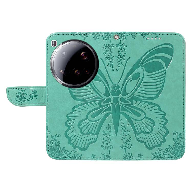 For Xiaomi 15 Ultra 5G Global Swallowtail Butterfly Embossed Leather Phone Case