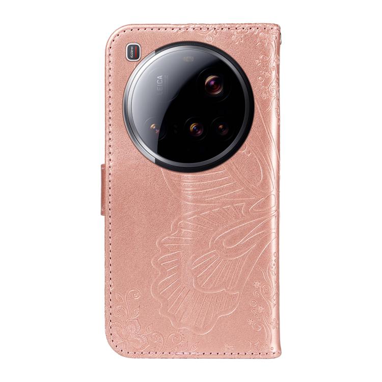 For Xiaomi 15 Ultra 5G Global Swallowtail Butterfly Embossed Leather Phone Case