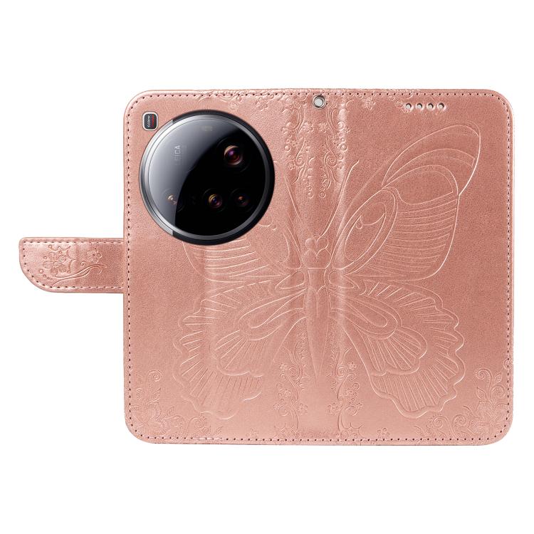 For Xiaomi 15 Ultra 5G Global Swallowtail Butterfly Embossed Leather Phone Case