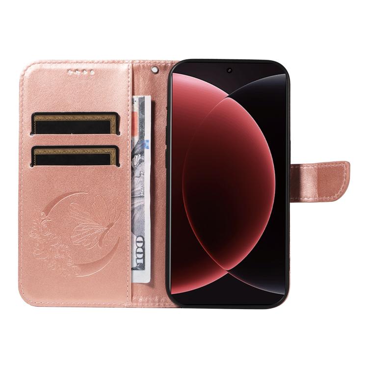 For Xiaomi 15 Ultra 5G Global Swallowtail Butterfly Embossed Leather Phone Case