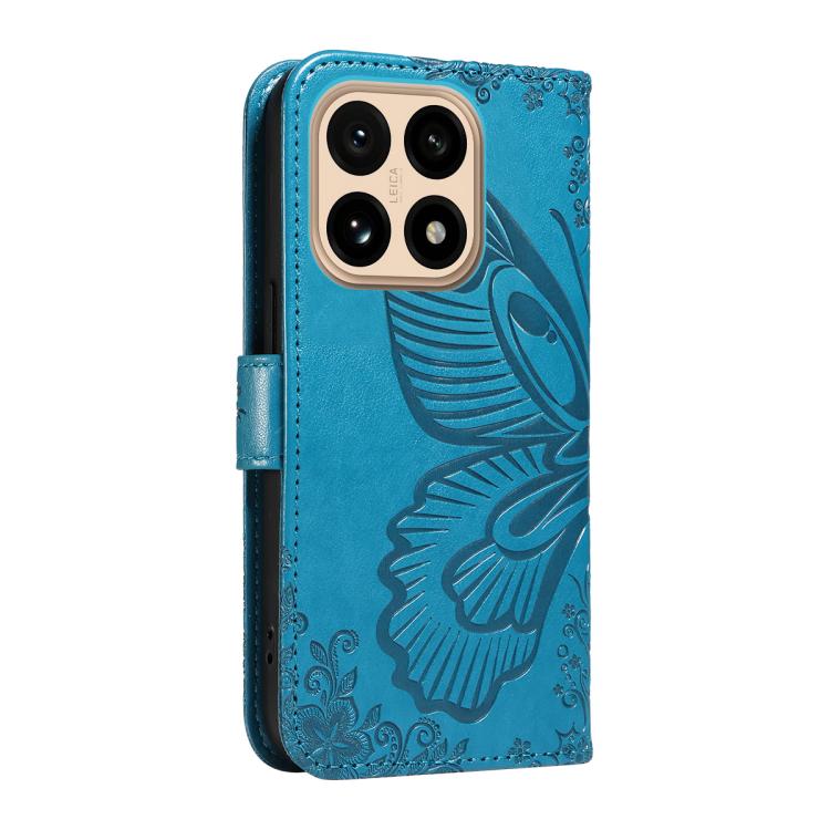 For Xiaomi 15T 5G Swallowtail Butterfly Embossed Leather Phone Case