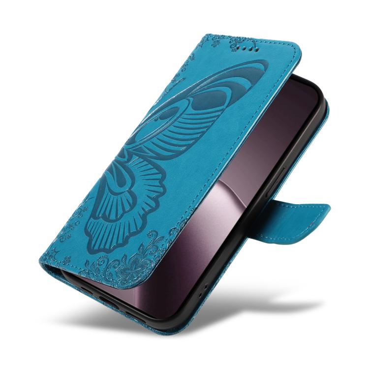 For Xiaomi 15T 5G Swallowtail Butterfly Embossed Leather Phone Case