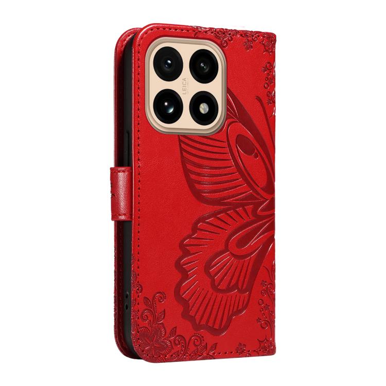 For Xiaomi 15T 5G Swallowtail Butterfly Embossed Leather Phone Case