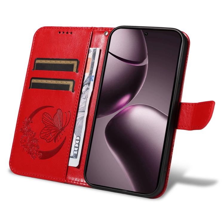 For Xiaomi 15T 5G Swallowtail Butterfly Embossed Leather Phone Case