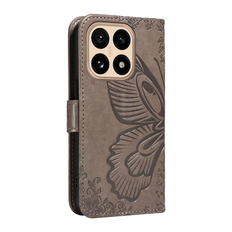 For Xiaomi 15T 5G Swallowtail Butterfly Embossed Leather Phone Case