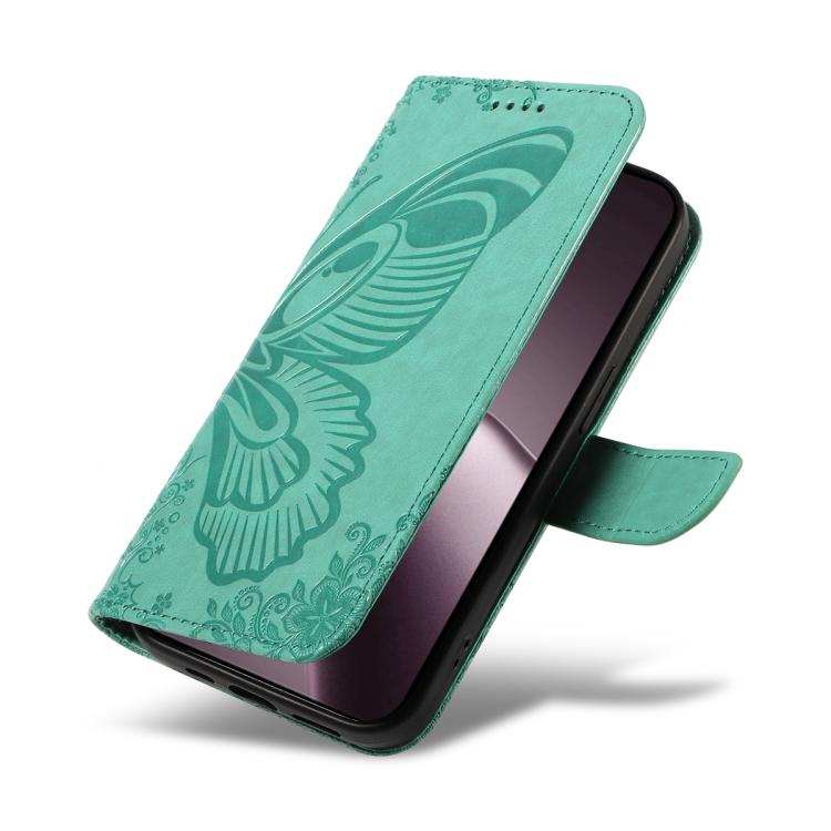 For Xiaomi 15T 5G Swallowtail Butterfly Embossed Leather Phone Case