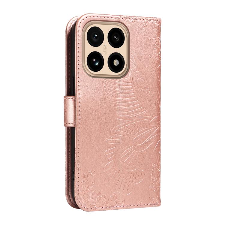 For Xiaomi 15T 5G Swallowtail Butterfly Embossed Leather Phone Case