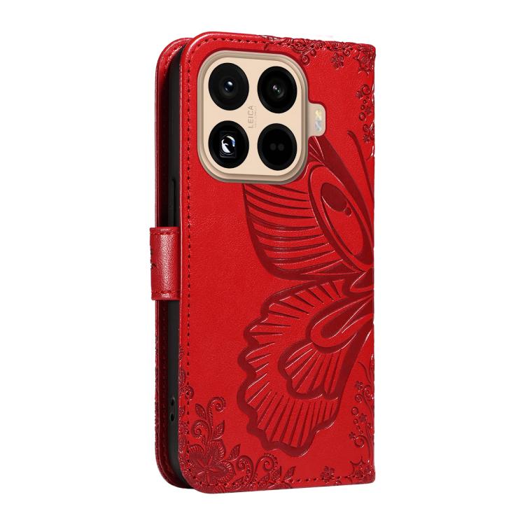 For Xiaomi 15T Pro 5G Swallowtail Butterfly Embossed Leather Phone Case