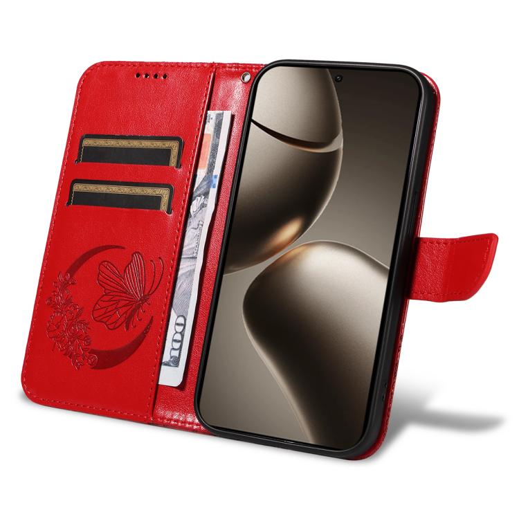 For Xiaomi 15T Pro 5G Swallowtail Butterfly Embossed Leather Phone Case