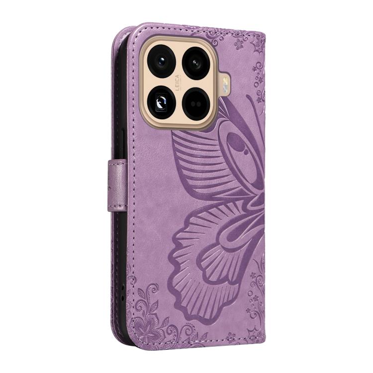 For Xiaomi 15T Pro 5G Swallowtail Butterfly Embossed Leather Phone Case