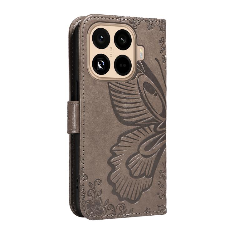For Xiaomi 15T Pro 5G Swallowtail Butterfly Embossed Leather Phone Case
