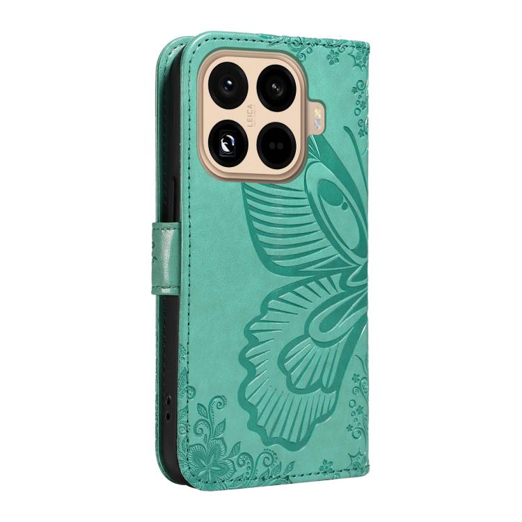 For Xiaomi 15T Pro 5G Swallowtail Butterfly Embossed Leather Phone Case