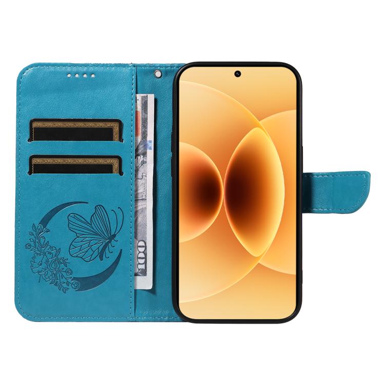 For Xiaomi 17 Swallowtail Butterfly Embossed Leather Phone Case