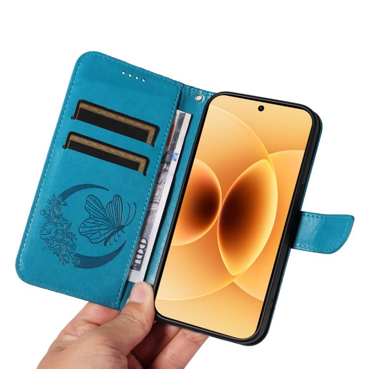 For Xiaomi 17 Swallowtail Butterfly Embossed Leather Phone Case