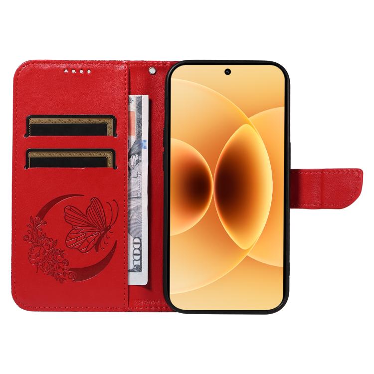 For Xiaomi 17 Swallowtail Butterfly Embossed Leather Phone Case