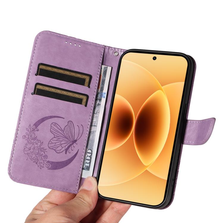 For Xiaomi 17 Swallowtail Butterfly Embossed Leather Phone Case