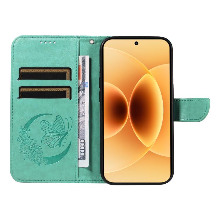 For Xiaomi 17 Swallowtail Butterfly Embossed Leather Phone Case