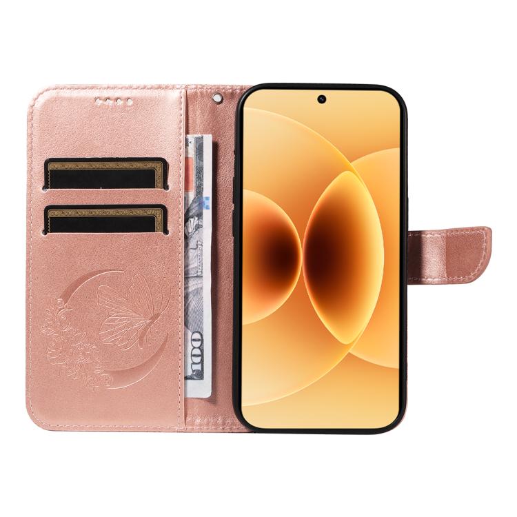 For Xiaomi 17 Swallowtail Butterfly Embossed Leather Phone Case