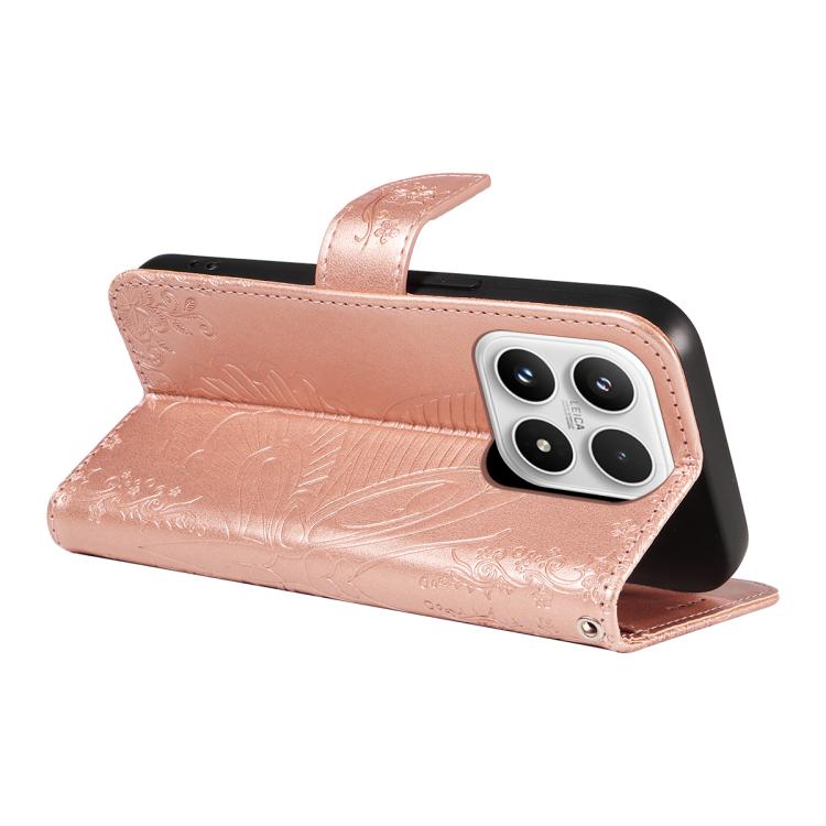 For Xiaomi 17 Swallowtail Butterfly Embossed Leather Phone Case