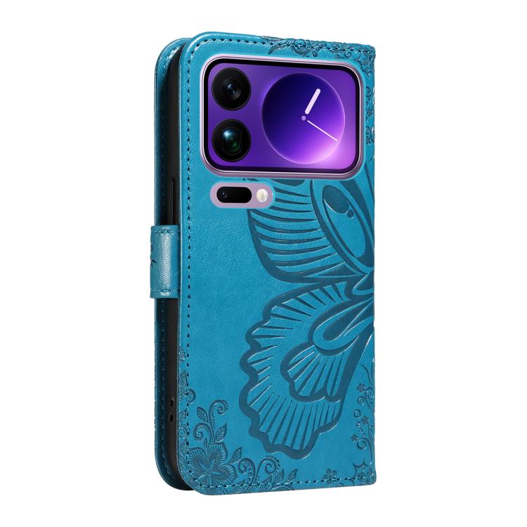 For Xiaomi 17 Pro Max Swallowtail Butterfly Embossed Leather Phone Case