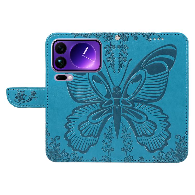 For Xiaomi 17 Pro Max Swallowtail Butterfly Embossed Leather Phone Case
