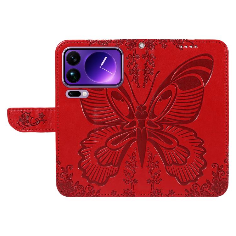 For Xiaomi 17 Pro Max Swallowtail Butterfly Embossed Leather Phone Case