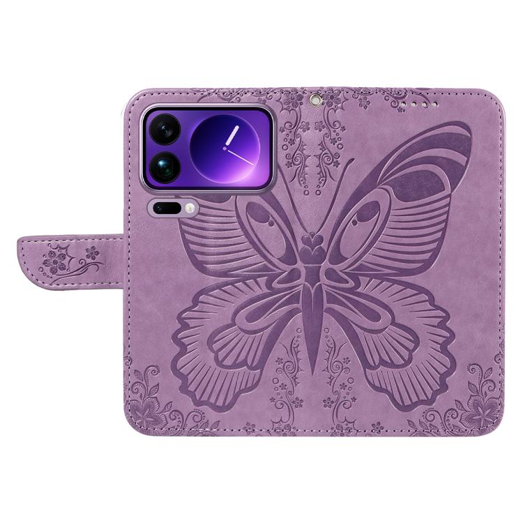 For Xiaomi 17 Pro Max Swallowtail Butterfly Embossed Leather Phone Case