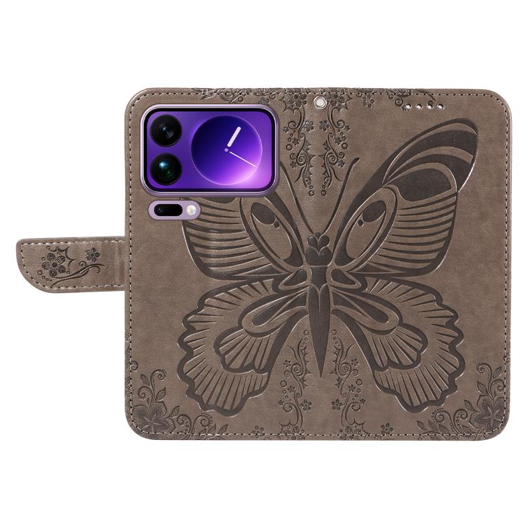 For Xiaomi 17 Pro Max Swallowtail Butterfly Embossed Leather Phone Case