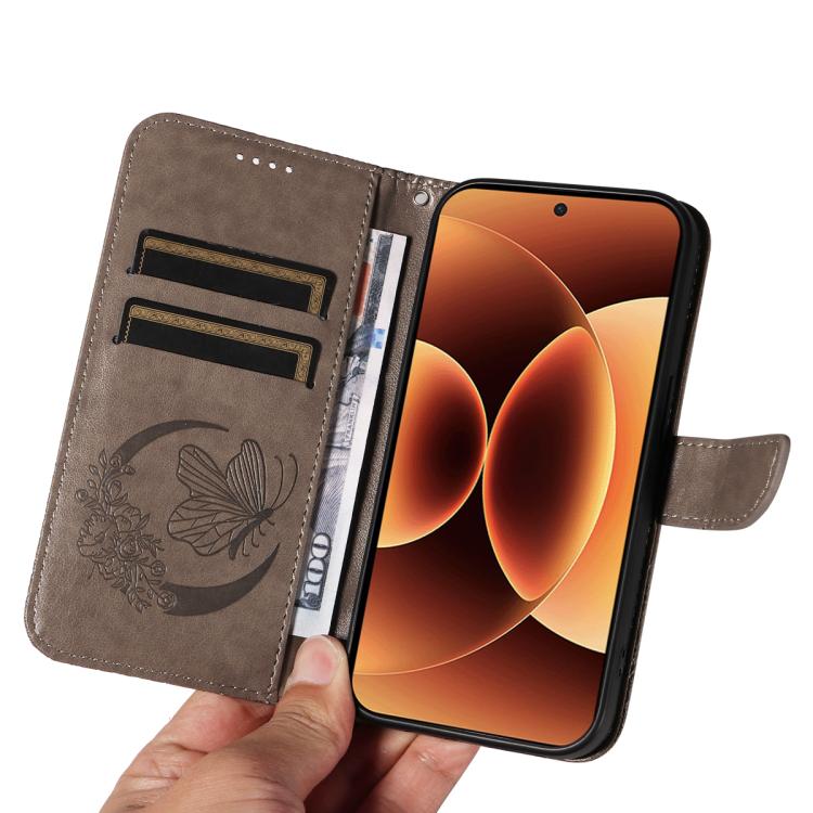 For Xiaomi 17 Pro Max Swallowtail Butterfly Embossed Leather Phone Case