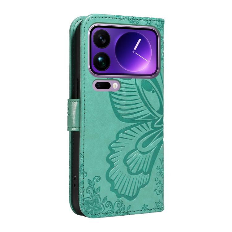 For Xiaomi 17 Pro Max Swallowtail Butterfly Embossed Leather Phone Case