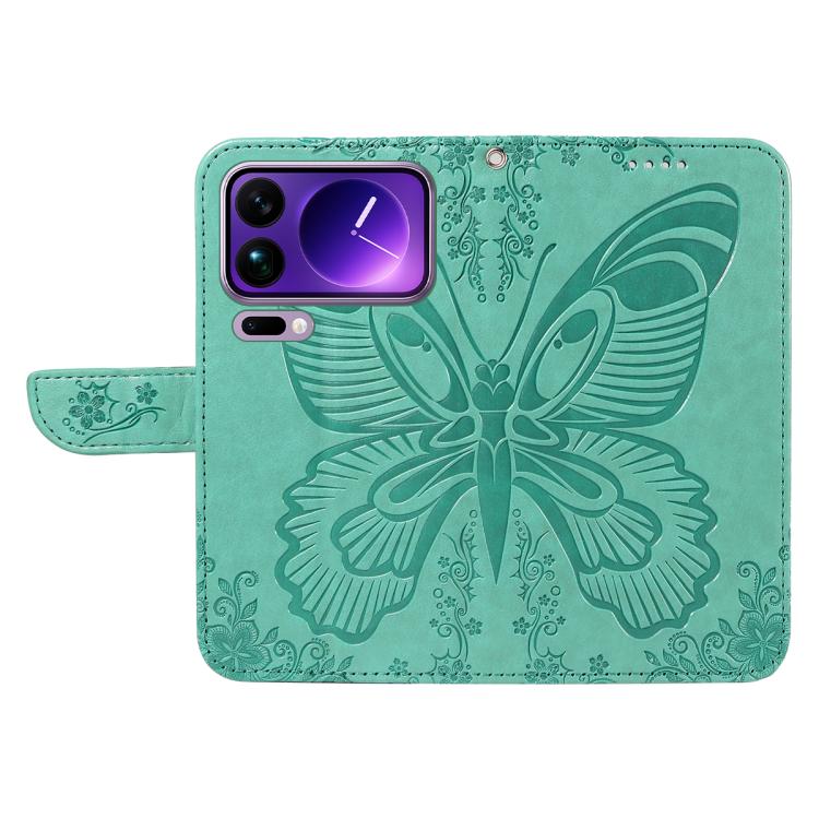 For Xiaomi 17 Pro Max Swallowtail Butterfly Embossed Leather Phone Case