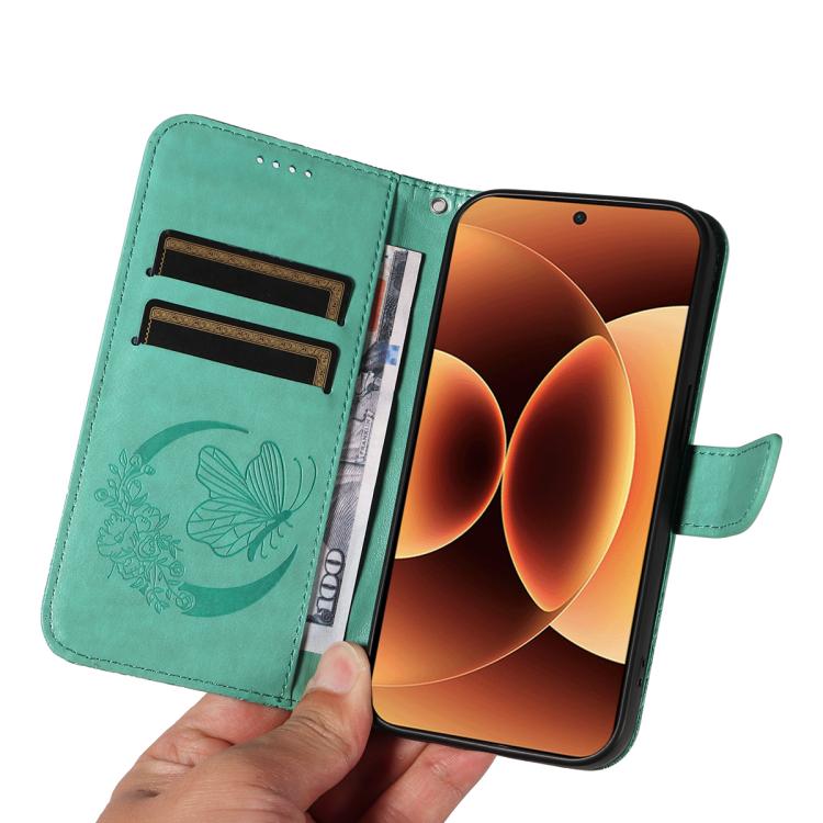 For Xiaomi 17 Pro Max Swallowtail Butterfly Embossed Leather Phone Case