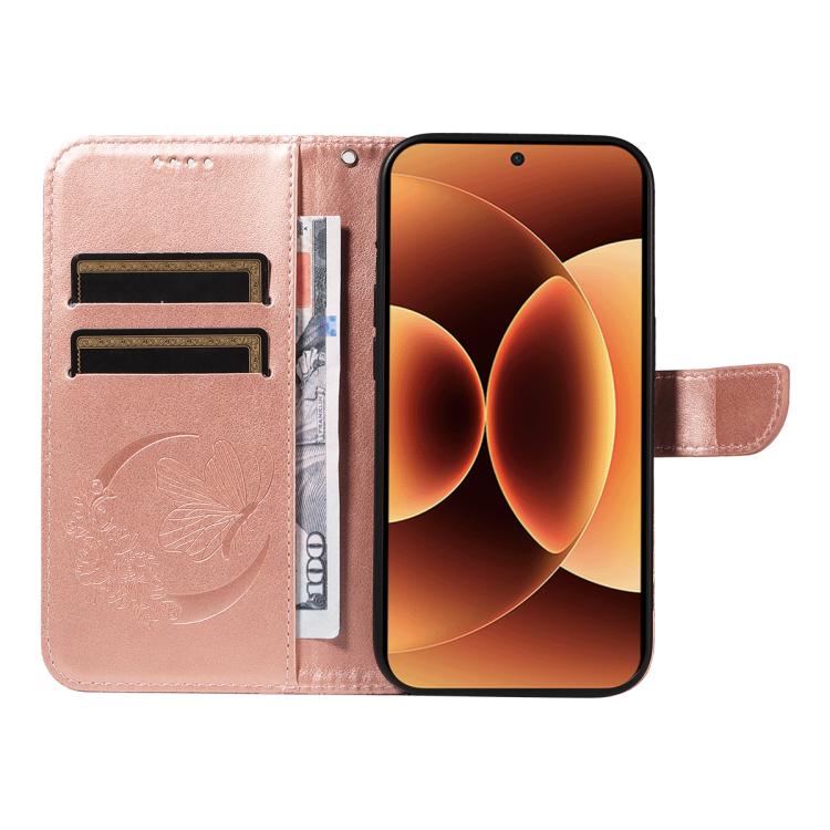 For Xiaomi 17 Pro Max Swallowtail Butterfly Embossed Leather Phone Case