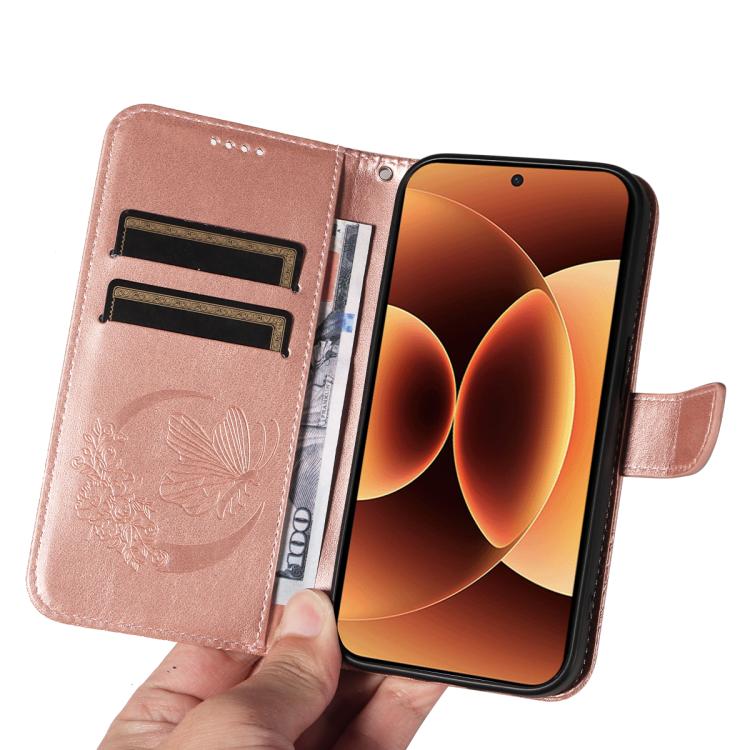 For Xiaomi 17 Pro Max Swallowtail Butterfly Embossed Leather Phone Case