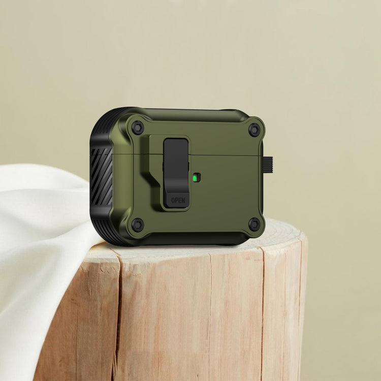For AirPods 4 Eagle Shockproof Earphone Protective Case with Switch