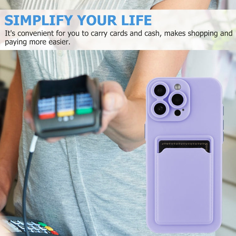 For iPhone 16 Pro Skin Feel Card Contrast Color Button TPU Phone Case