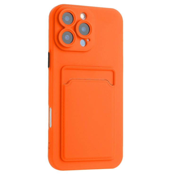 For iPhone 16 Pro Skin Feel Card Contrast Color Button TPU Phone Case