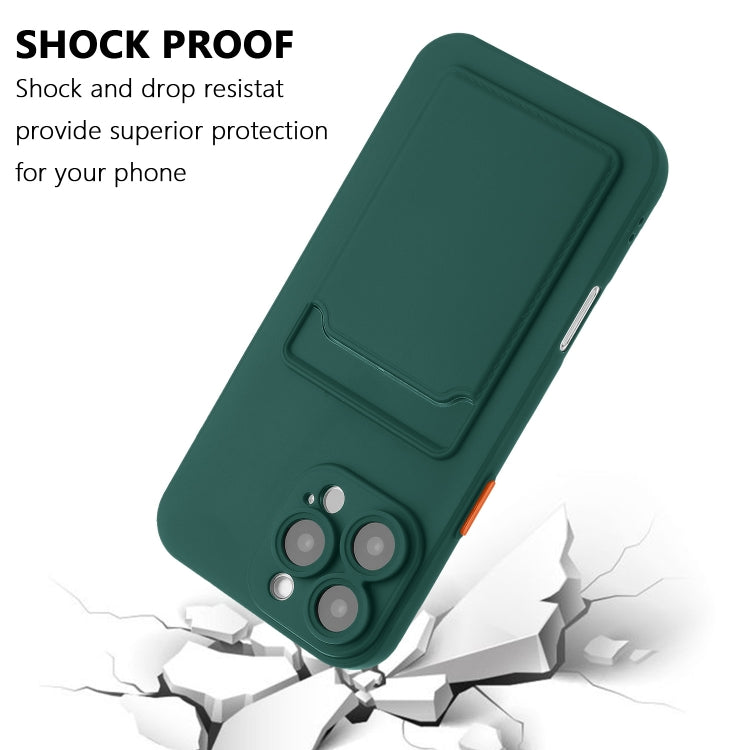 For iPhone 16 Pro Skin Feel Card Contrast Color Button TPU Phone Case