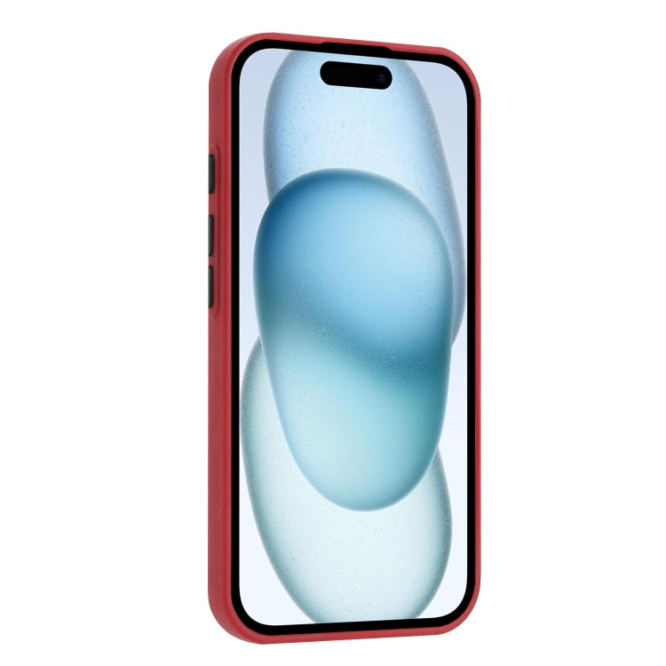For iPhone 16 Pro Skin Feel Card Contrast Color Button TPU Phone Case