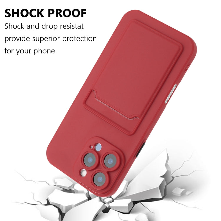 For iPhone 16 Pro Skin Feel Card Contrast Color Button TPU Phone Case