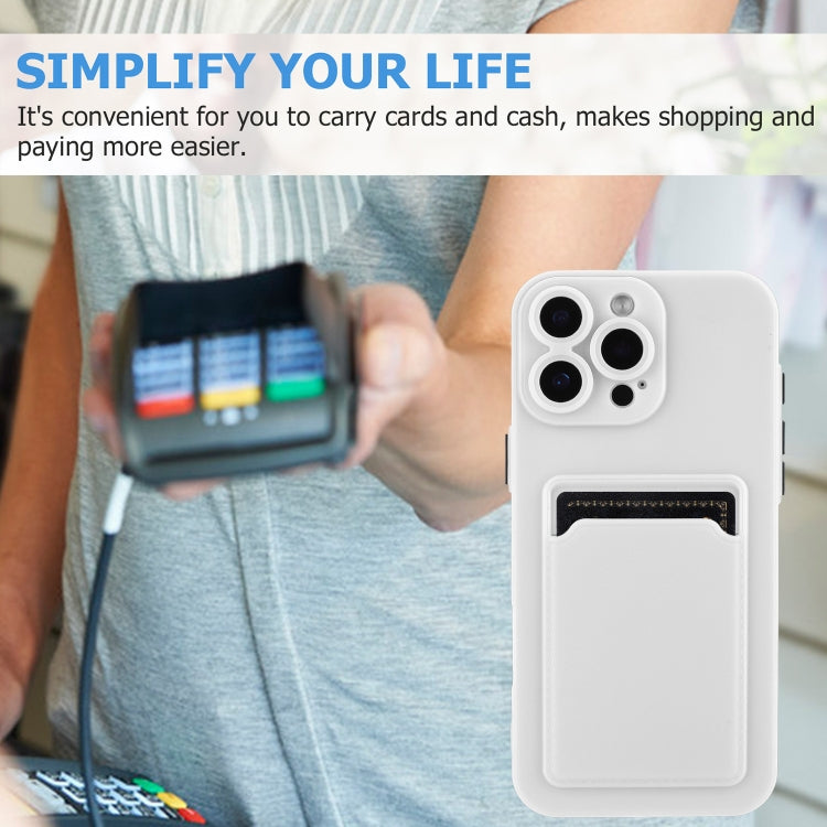 For iPhone 16 Pro Skin Feel Card Contrast Color Button TPU Phone Case