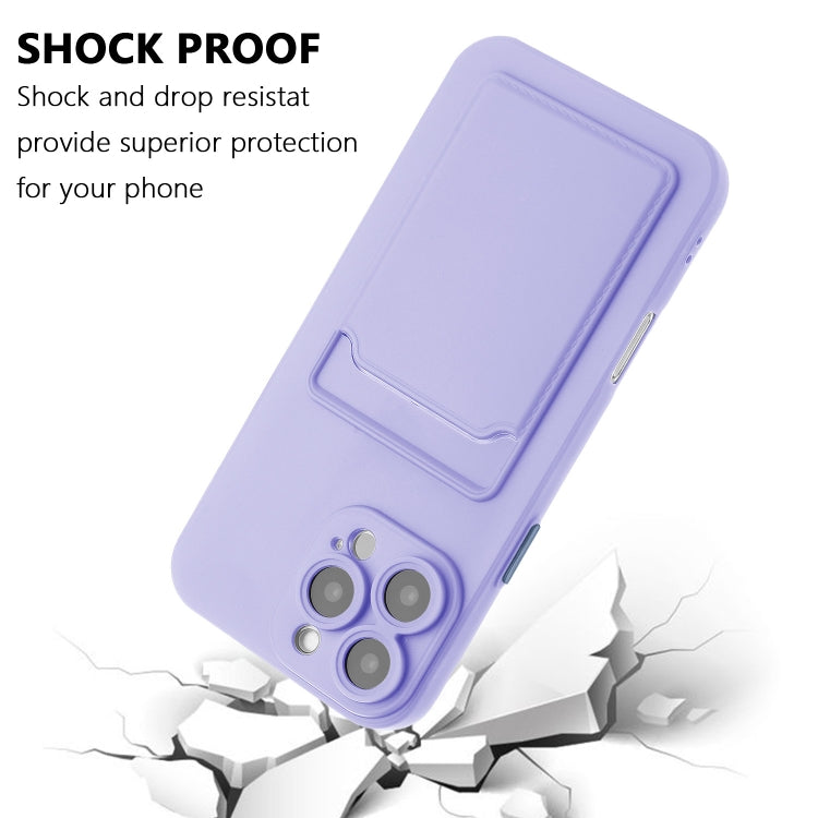 For iPhone 16 Pro Max Skin Feel Card Contrast Color Button TPU Phone Case