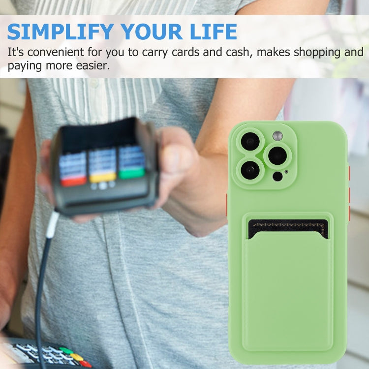 For iPhone 16 Pro Max Skin Feel Card Contrast Color Button TPU Phone Case